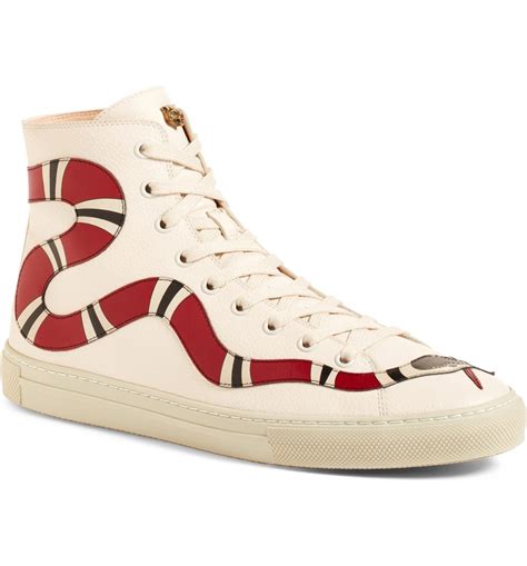 gucci high top sneakers snake|gucci snake sneakers women's.